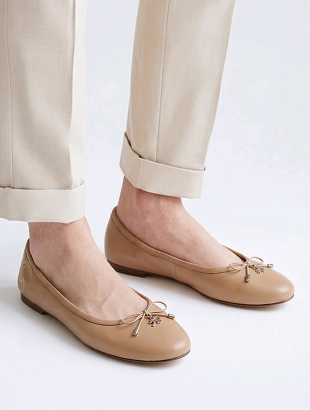 Sam Edelman Beige Ballet Flats Shoes Only